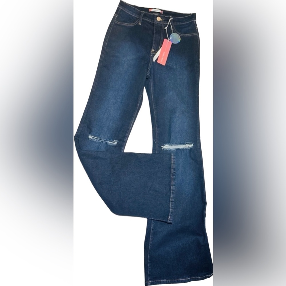 New Vibe & Rant Blue Jean Bell Bottom Pants NWT